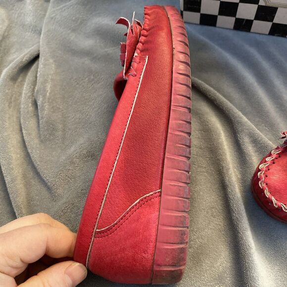 Vintage Sugar Babies Fuchsia Women’s Leather Slip On Shoes Size 7 1/2 with Box - Picture 6 of 16